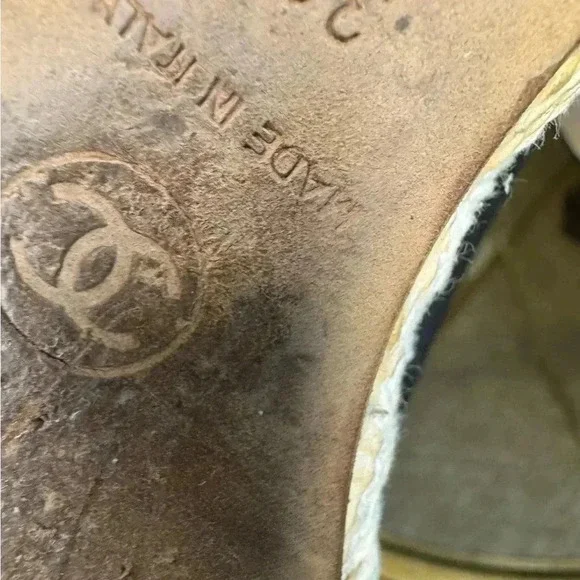 Chanel Pump Suede Upper Espadrilles.